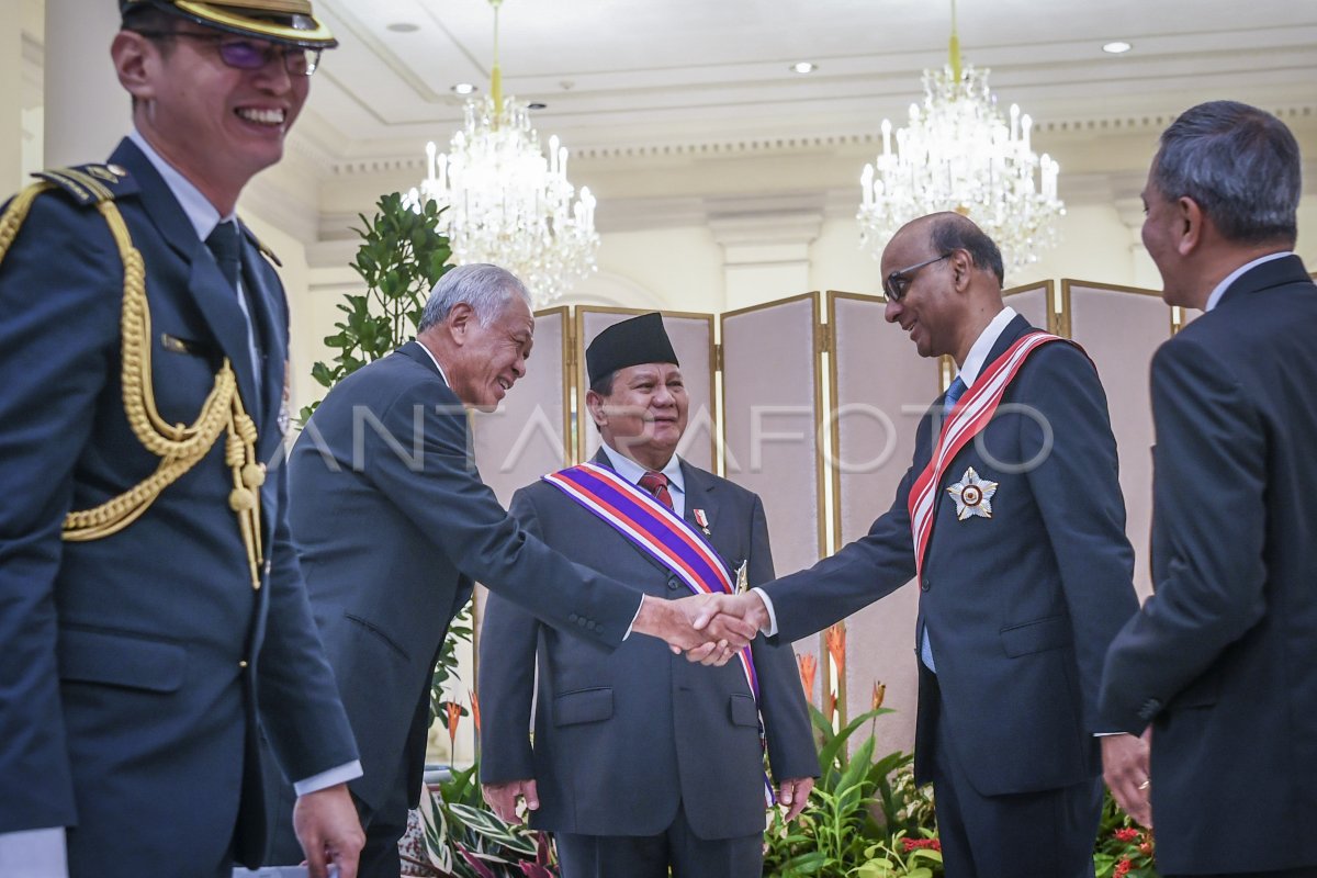 Prabowo received Darjah Utama Bakti from Singapore President ANTARA Foto