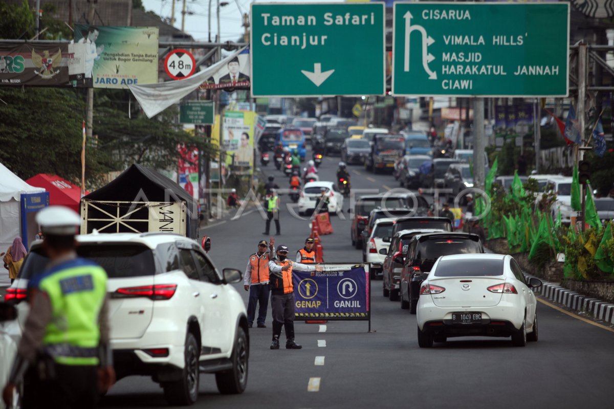 Pemberlakuan Ganjil Genap Kendaraaan Libur Natal Di Puncak Bogor