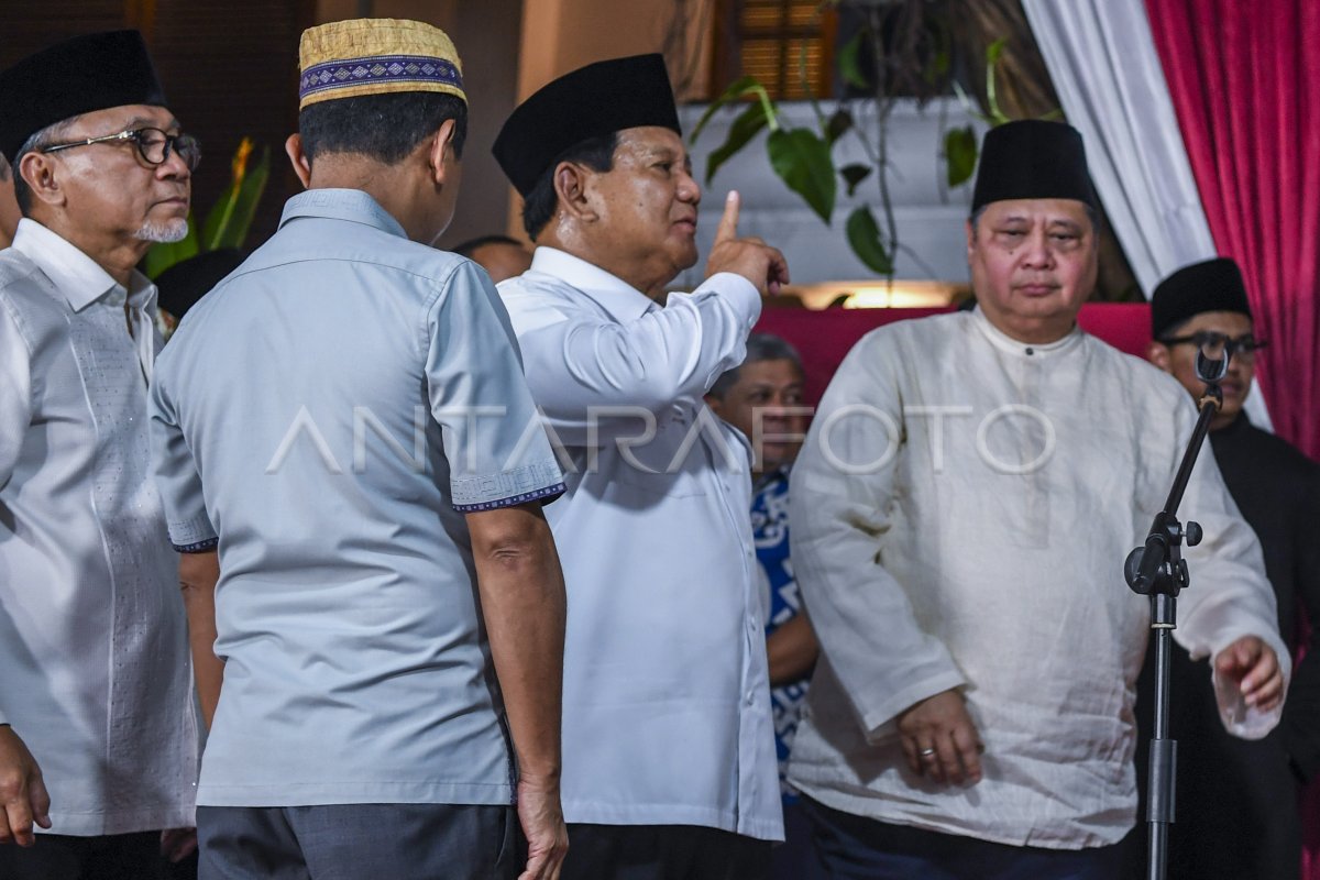 Pidato Prabowo Subianto Usai Penetapan Kpu Antara Foto