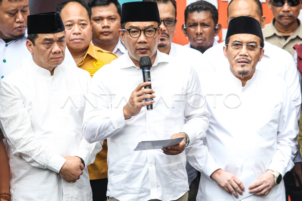 Ridwan Kamil - Suswono menyikapi hasil Pilkada Jakarta | ANTARA Foto