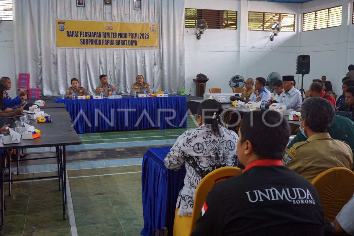 Rapat persiapan seleksi penerimaan Polri di Papua Barat Daya