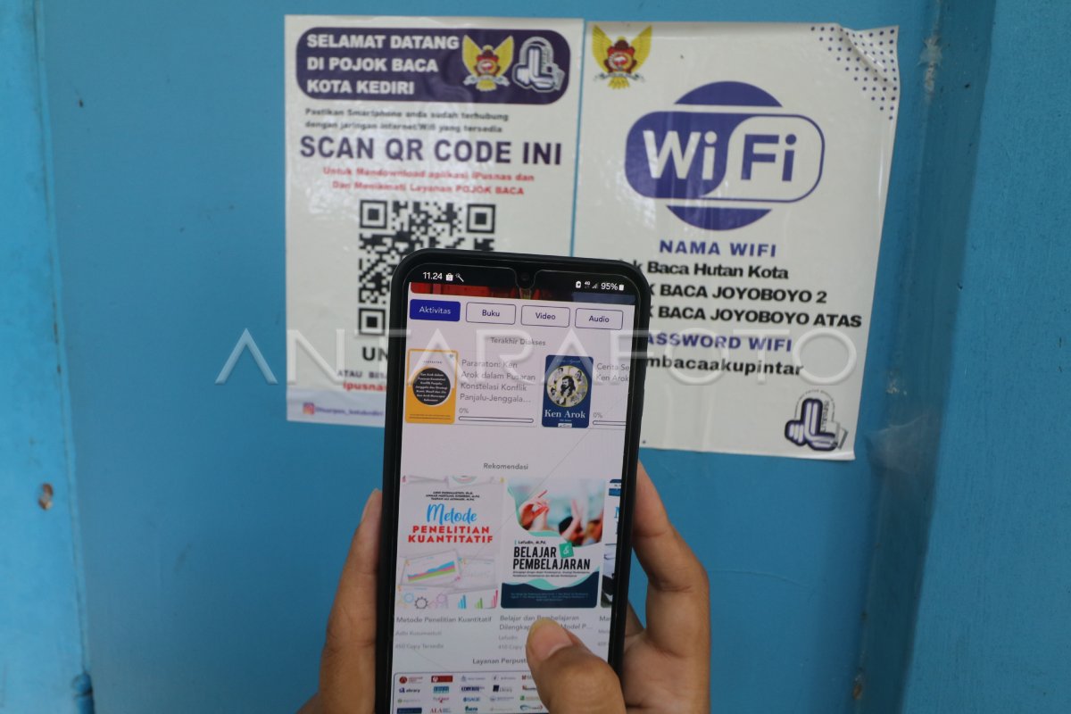 Pojok Baca Digital di Kota Kediri