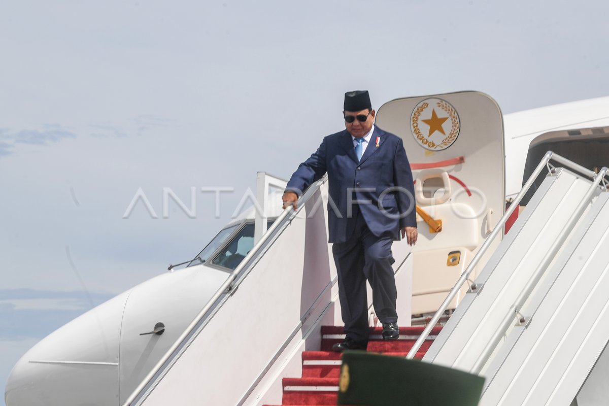 Prabowo Subianto arrived in Brunei Darussalam