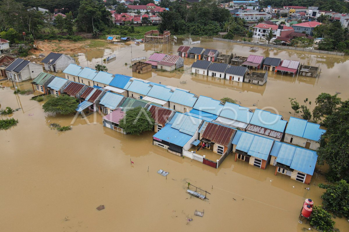 The affected area of floods in Kendari