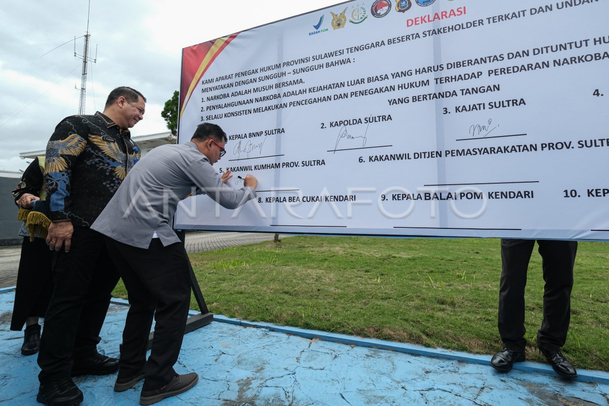 Deklarasi anti narkoba di Kendari
