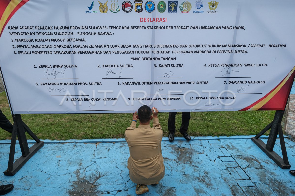 Deklarasi anti narkoba di Kendari