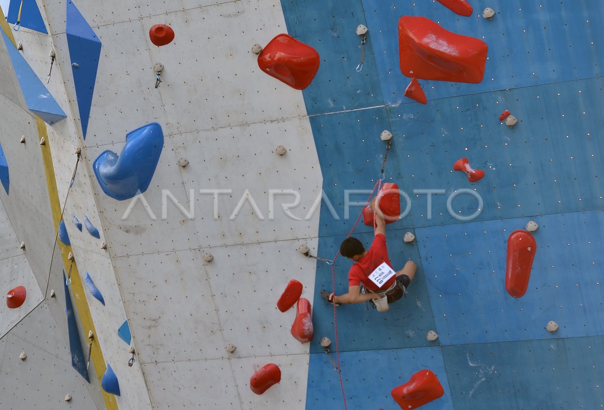 Final lead junior putra Kejurnas Panjat Tebing 2025