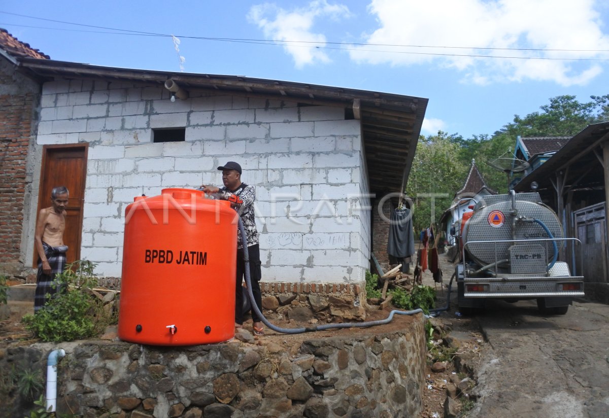 BPBD Bondowoso distribusi air bersih