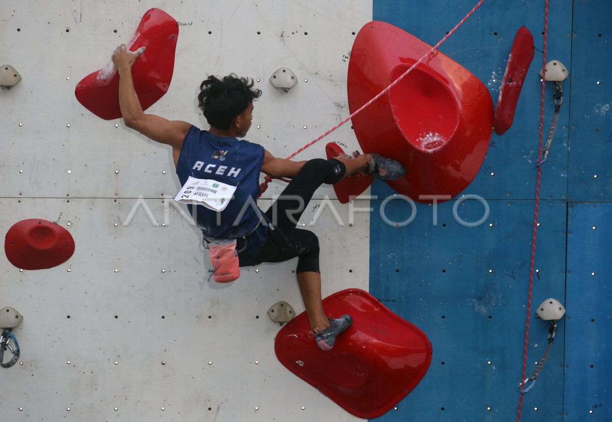 Final lead junior putra Kejurnas Panjat Tebing 2025