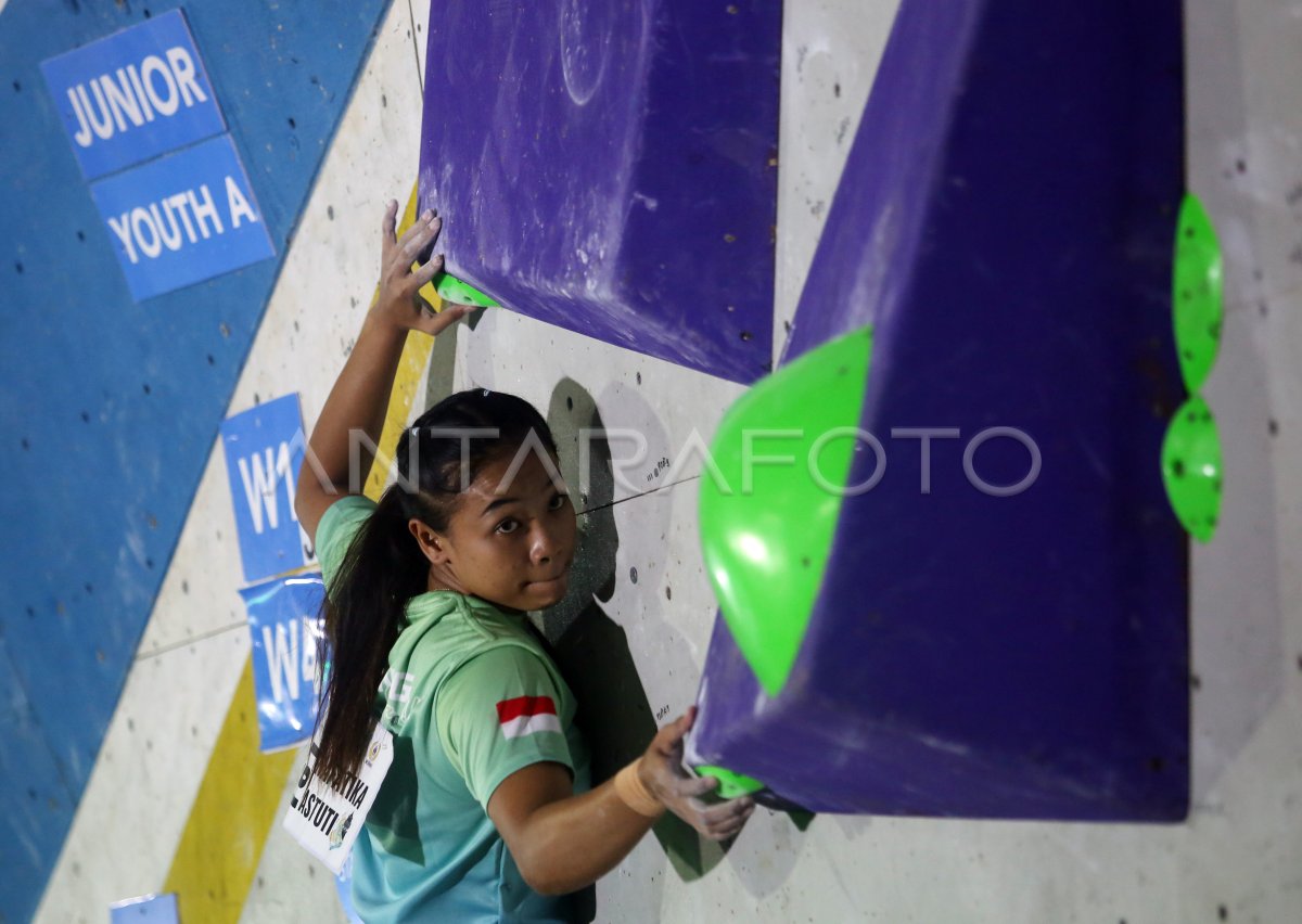 Final boulder junior putri Kejurnas Panjat Tebing 2025