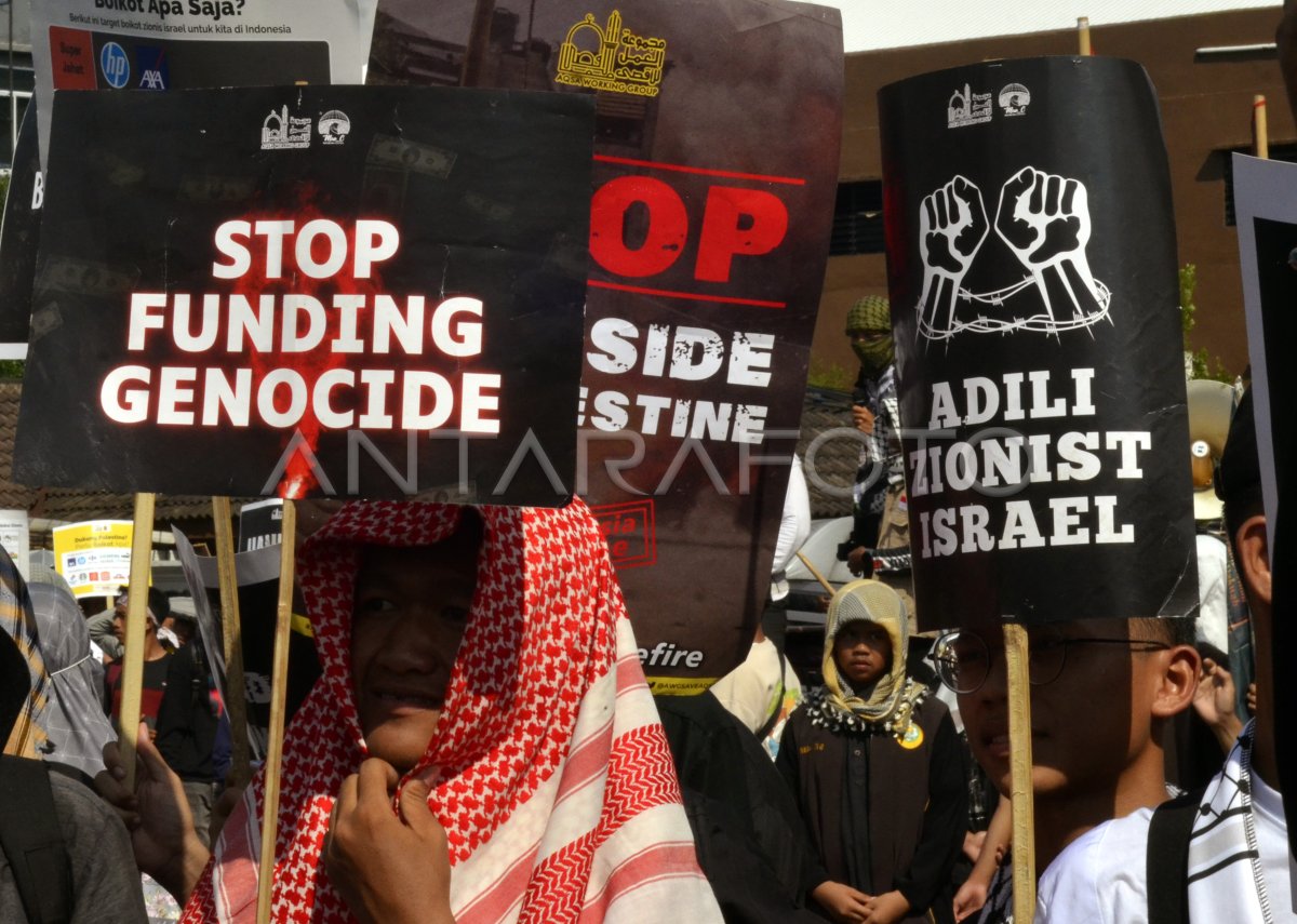 Aksi damai Lampung bersama Palestina