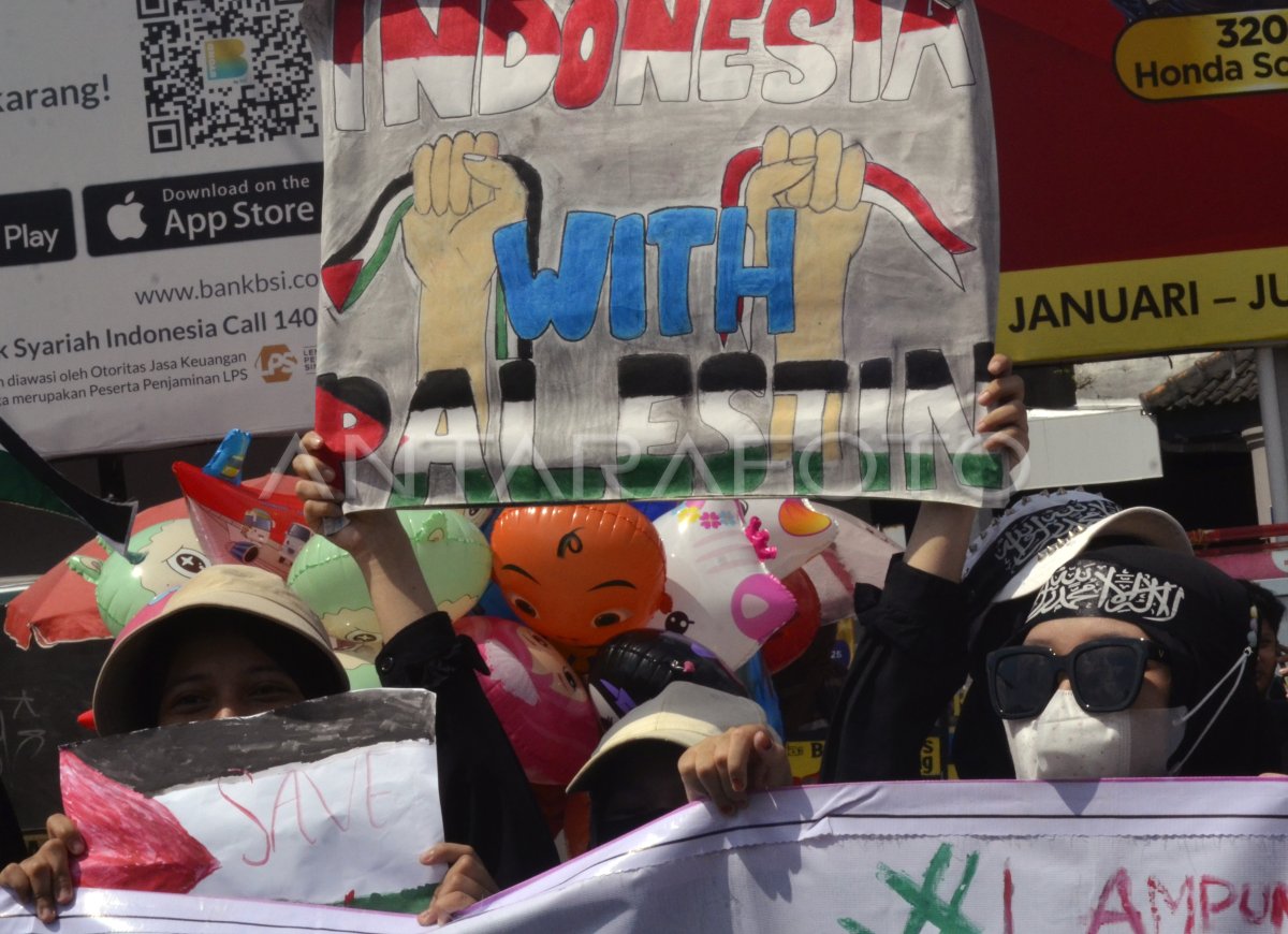 Aksi damai Lampung bersama Palestina