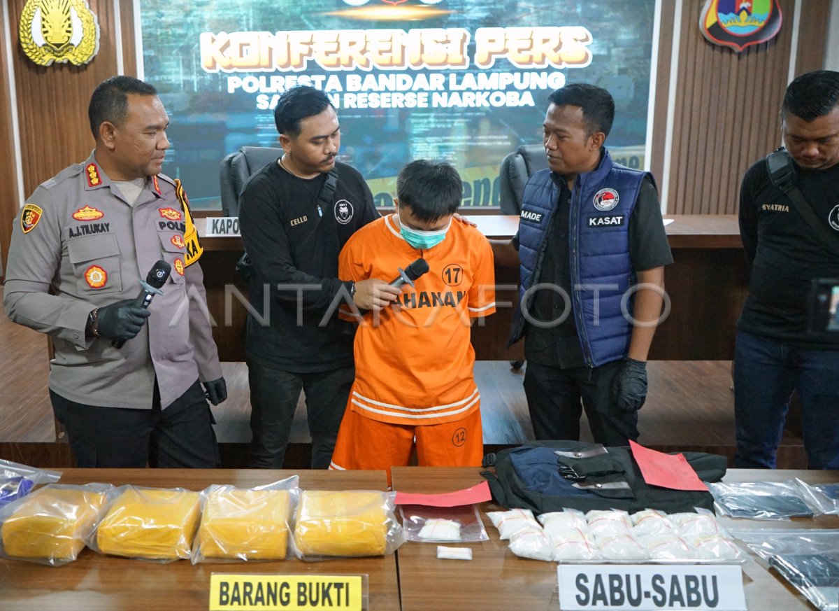 Release cases of narcotics in Bandar Lampung Police