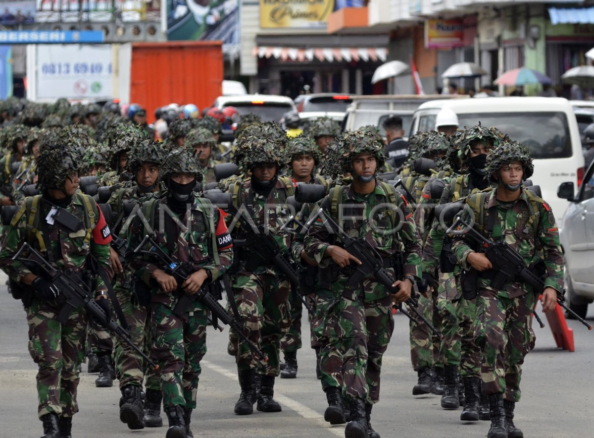 TNI AD ARMY SKELETONS FOLLOW THE TRAINING BETWEEN BRANCHING | ANTARA Foto