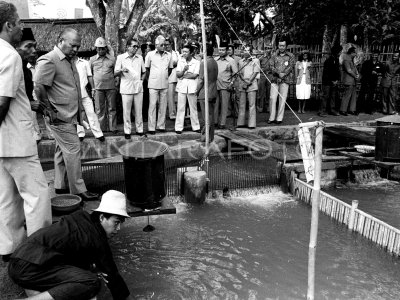 PARA MENTERI MEMPERHATIKAN PEMELIHARAAN IKAN 