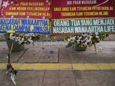 KARANGAN BUNGA DARI NASABAH JIWASRAYA