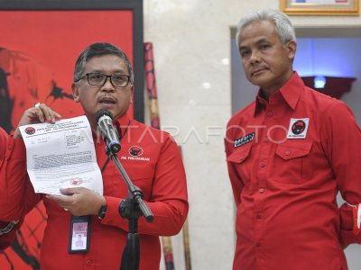 PDI PERJUANGAN BERI GANJAR PERINGATAN LISAN | ANTARA Foto