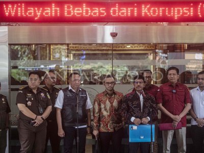 KEJAGUNG PERIKSA MENKOMINFO TERKAIT KASUS KORUPSI BTS | ANTARA Foto