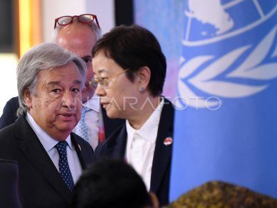 Konferensi pers Sekjen PBB KTT ASEAN