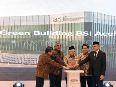 Wapres resmikan Green Building BSI Aceh