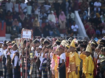 Upacara Hari Lahir Pancasila di Ende