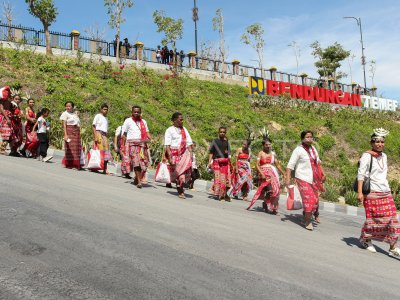 Peresmian Bendungan Temef di NTT