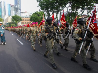 Kegiatan menyambut HUT Ke-80 Korps Marinir di Surabaya