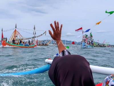 Sea Harvest Festival of the Mandar Village community in Banyuwangi
