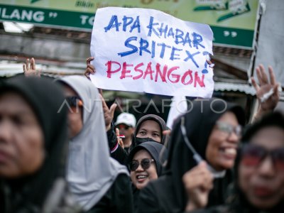 Aksi unjuk rasa mantan pekerja PT. Sritex