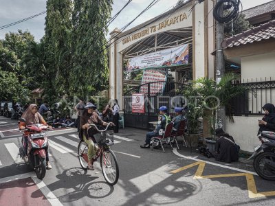 Kegiatan pembelajaran daring SMA 72 Jakarta 