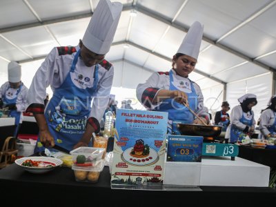 Lomba masak olahan ikan di Semarang