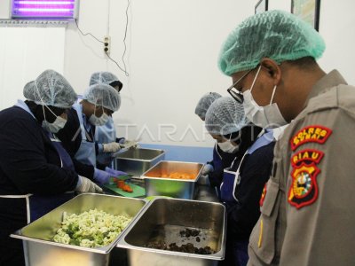 Simulasi SPPG Polri di Dumai 