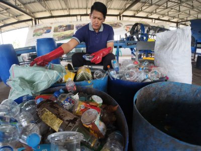 Pengolahan sampah di Travoy Rest Jasa Marga