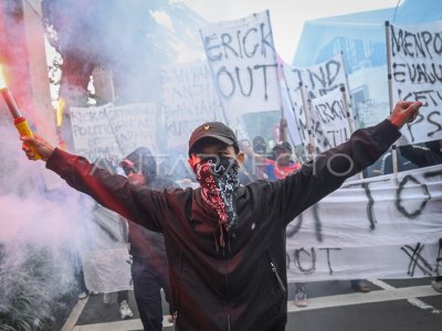 Aksi tuntut revolusi total PSSI di Jakarta