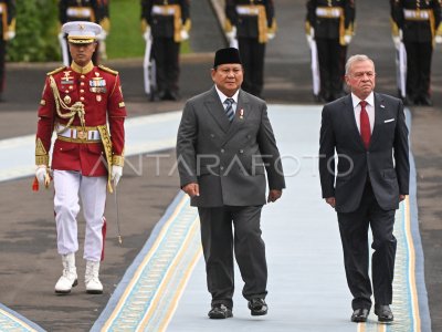 Presiden Prabowo terima kunjungan Raja Yordania