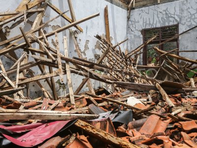 La bibliothèque de l&#039;école s&#039;est effondrée à Pandeglang