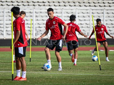 Latihan Timnas Indonesia U-22 jelang lawan Mali
