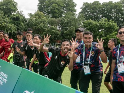 Timnas sepak bola CP Indonesia kalahkan Jepang