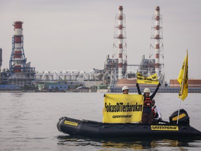 Aksi tuntut ambisi iklim di Jakarta