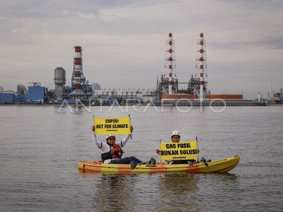 Aksi tuntut ambisi iklim di Jakarta