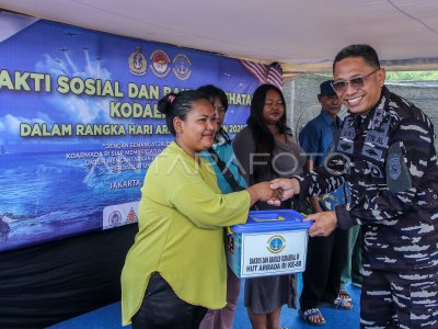 Bakti sosial dan bakti kesehatan HUT ke-80 Armada RI