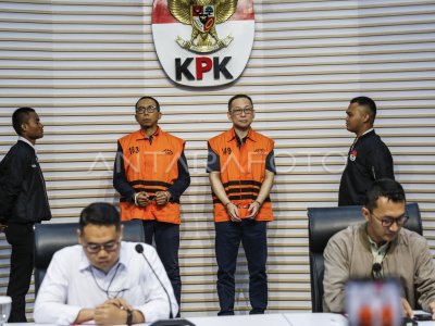 Detention of the suspect in the Medan DJKA project case