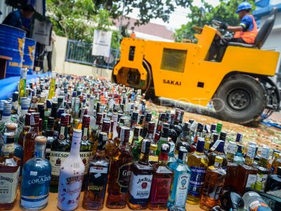 Pemusnahan barang hasil penindakan Bea Cukai Jakarta