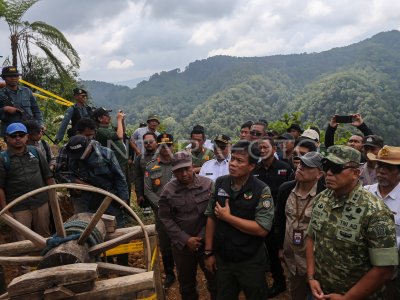 Penertiban tambang ilegal TN Gunung Halimun Salak
