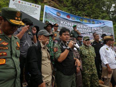 Penertiban tambang ilegal TN Gunung Halimun Salak