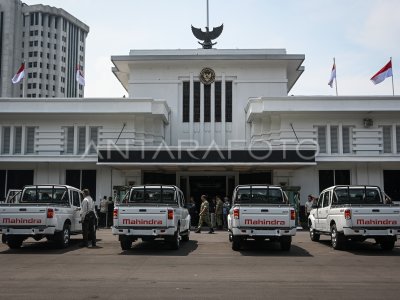 The Ministry of Defense deploys tactical vehicles for disaster management in Sumatra