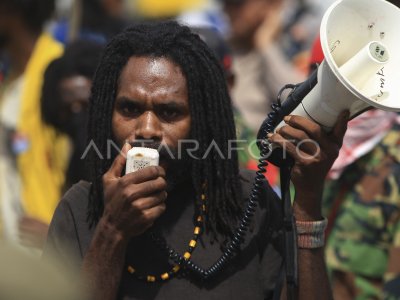 Aksi peringatan Hari HAM Internasional di Papua