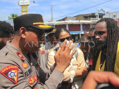 Aksi peringatan Hari HAM Internasional di Papua