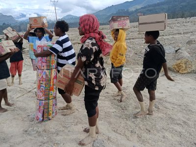 Bantuan untuk korban banjir dan longsor di Papua Pegunungan