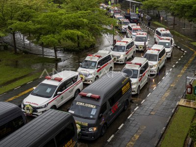 Funeral of natural disaster victims in West Sumatra